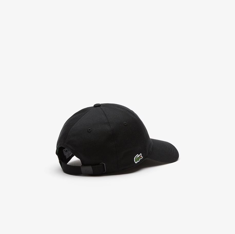 Organic Cotton Twill Cap Black