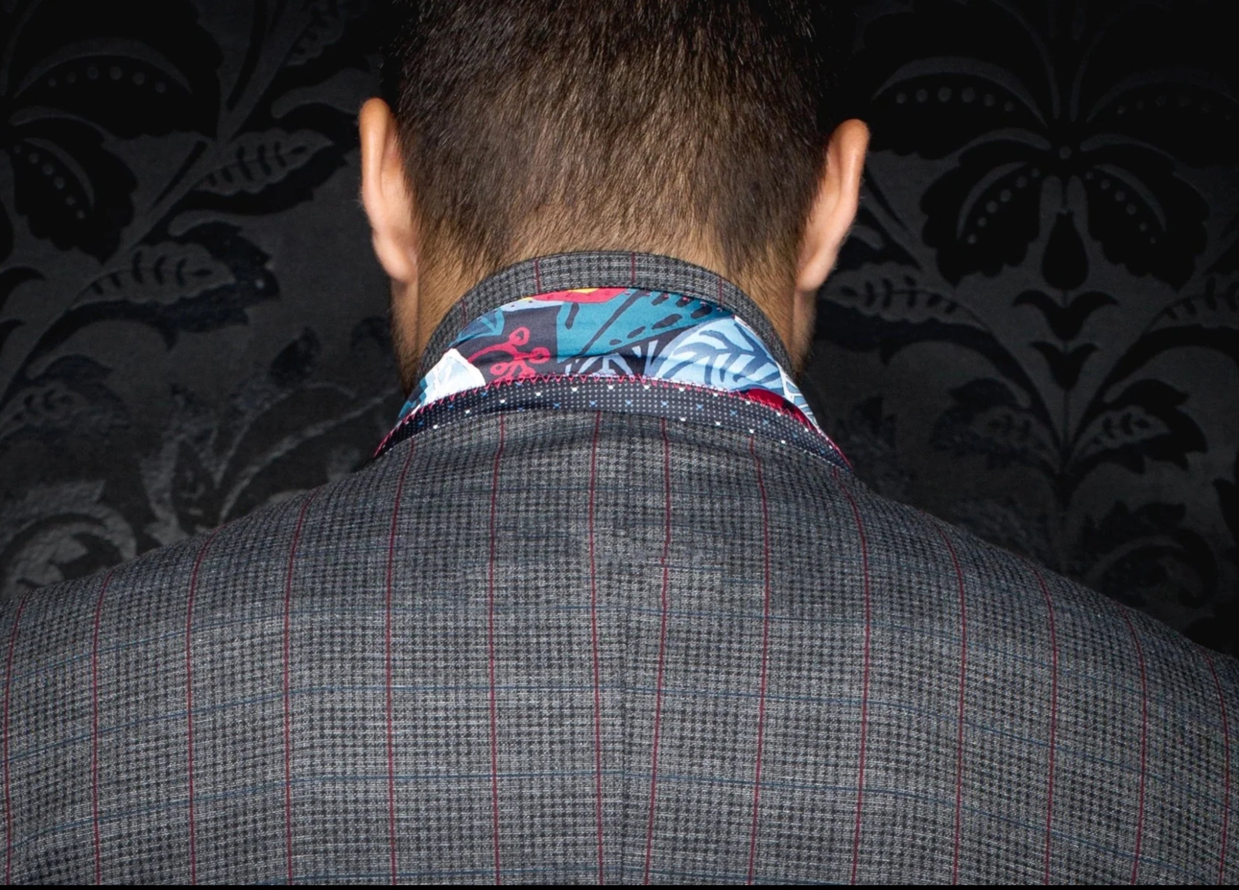 Taylor Sports Jacket Dark Grey Multi Stretch