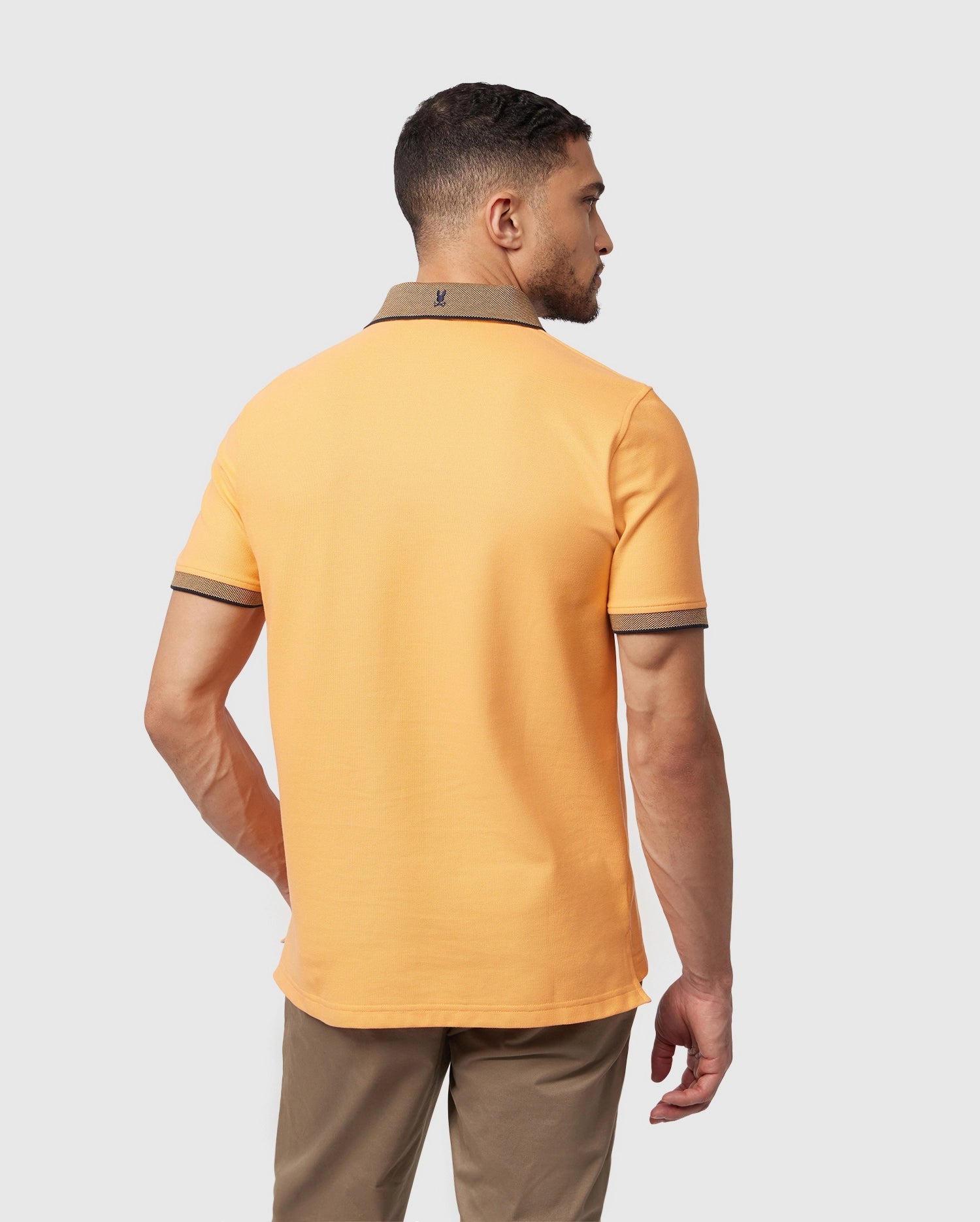 Southport Pique Polo Shirt Mock Orange