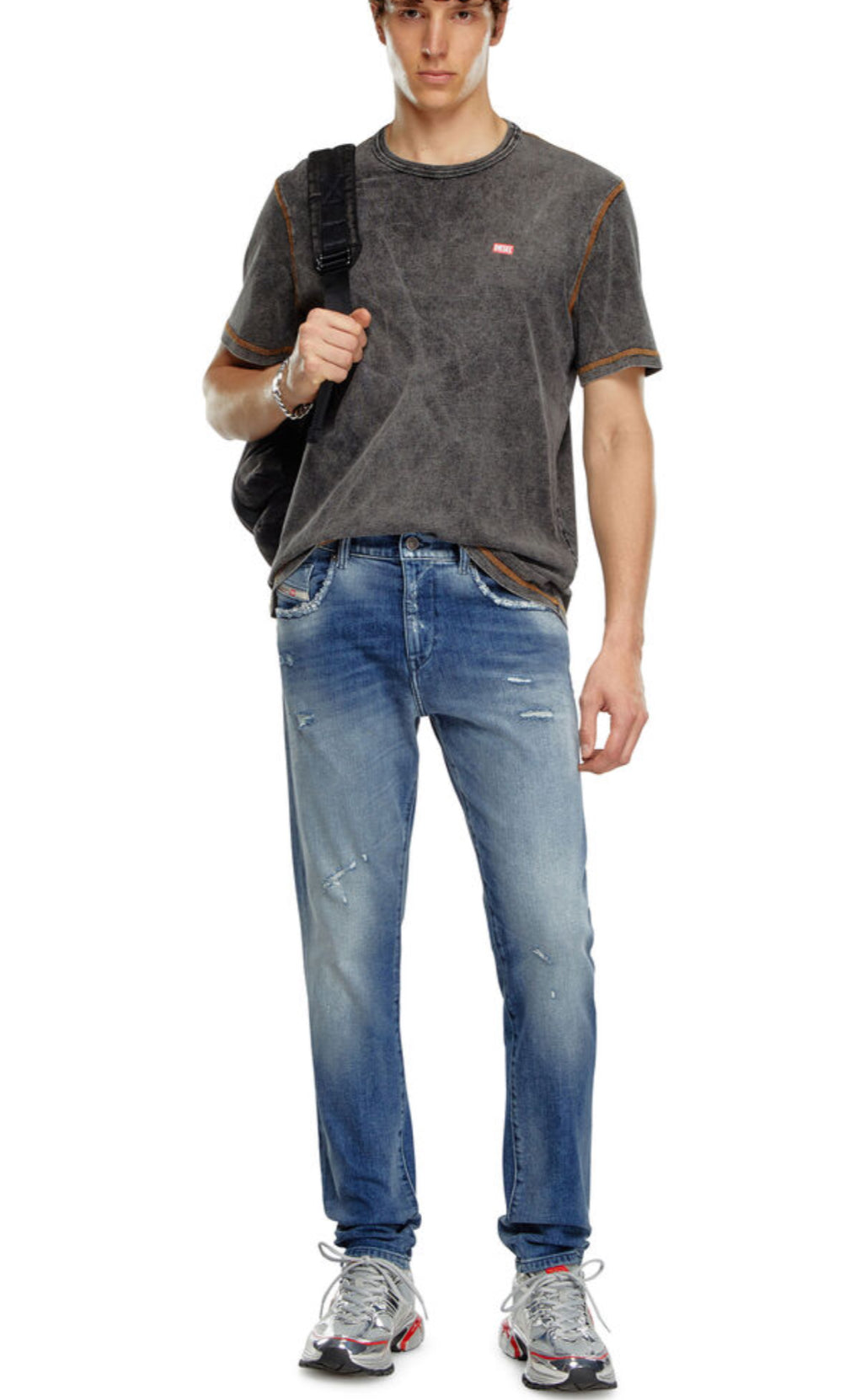 Slim Jeans 2019 D-Strukt 09j61 Color: Medium blue
