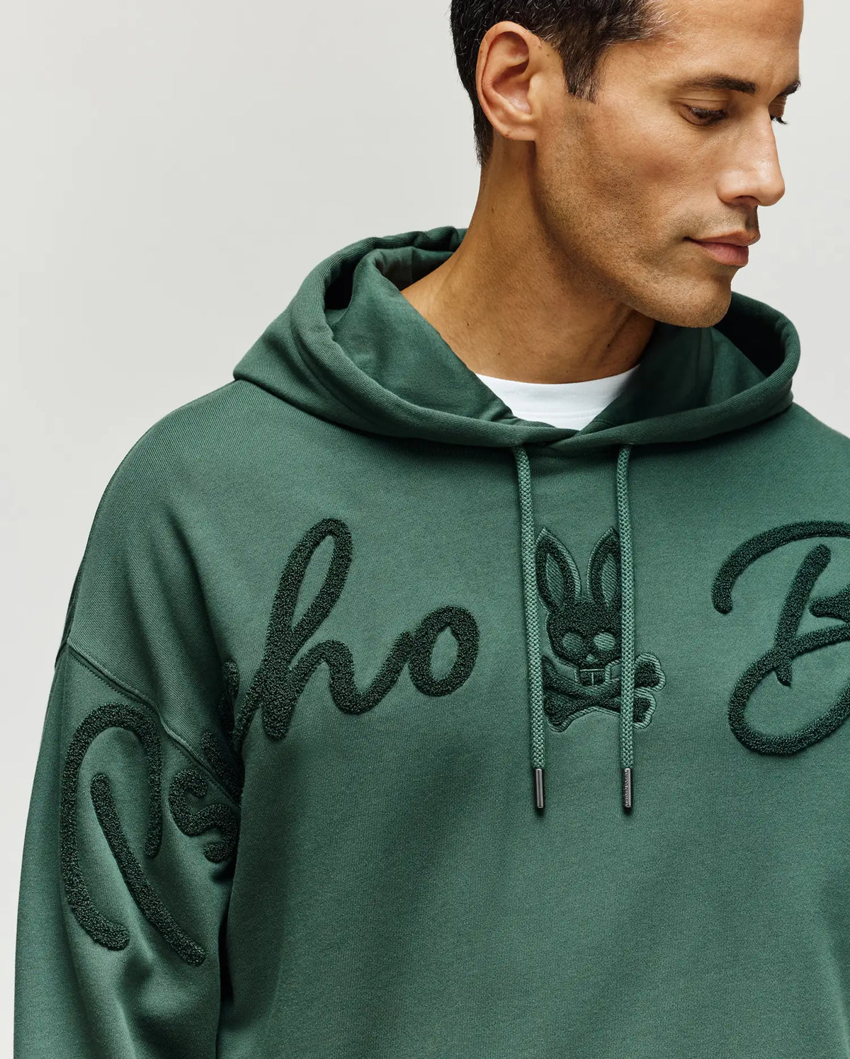 Mens Tate Chenille Hoodie - Garden Topiary