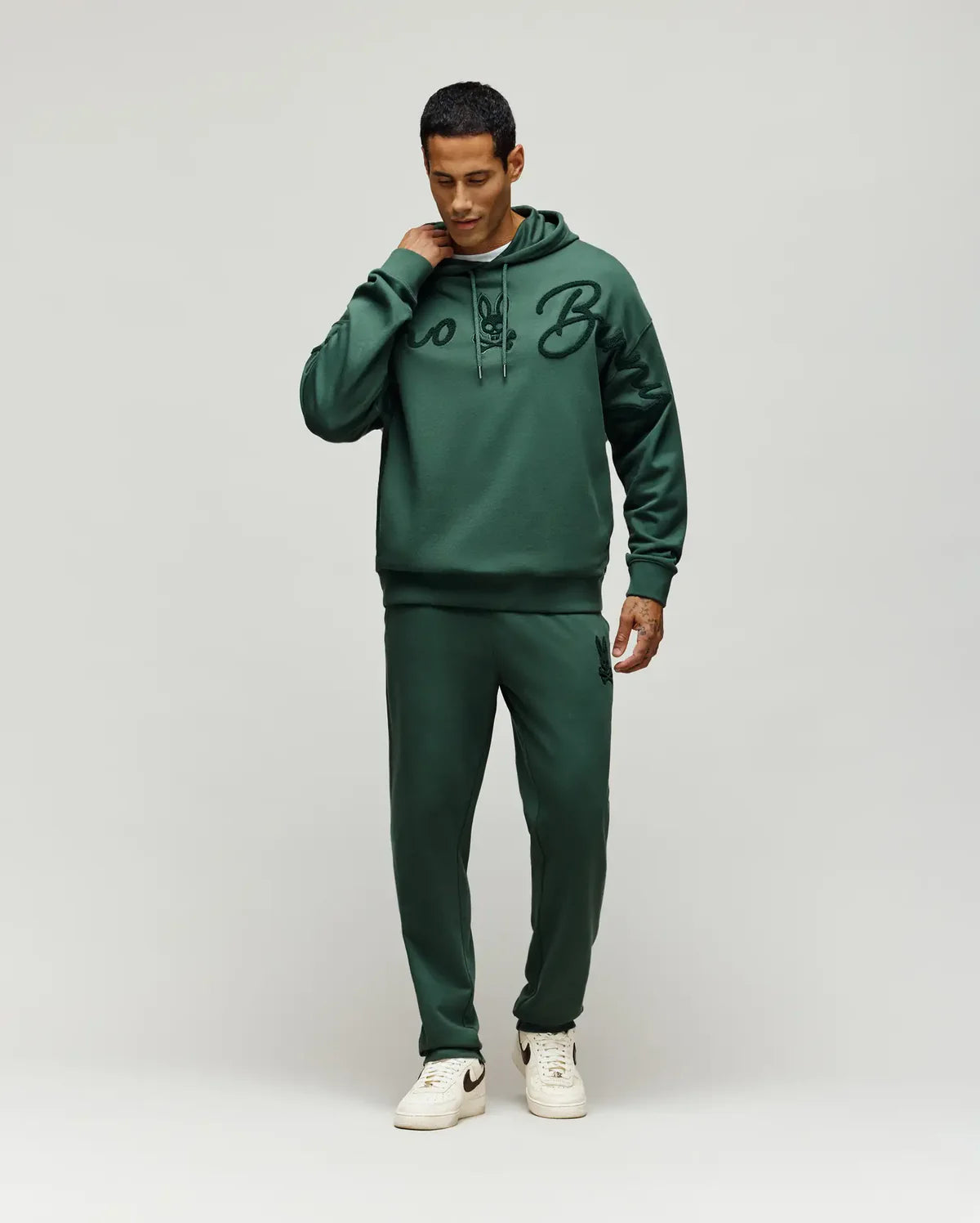 Mens Tate Chenille Hoodie - Garden Topiary