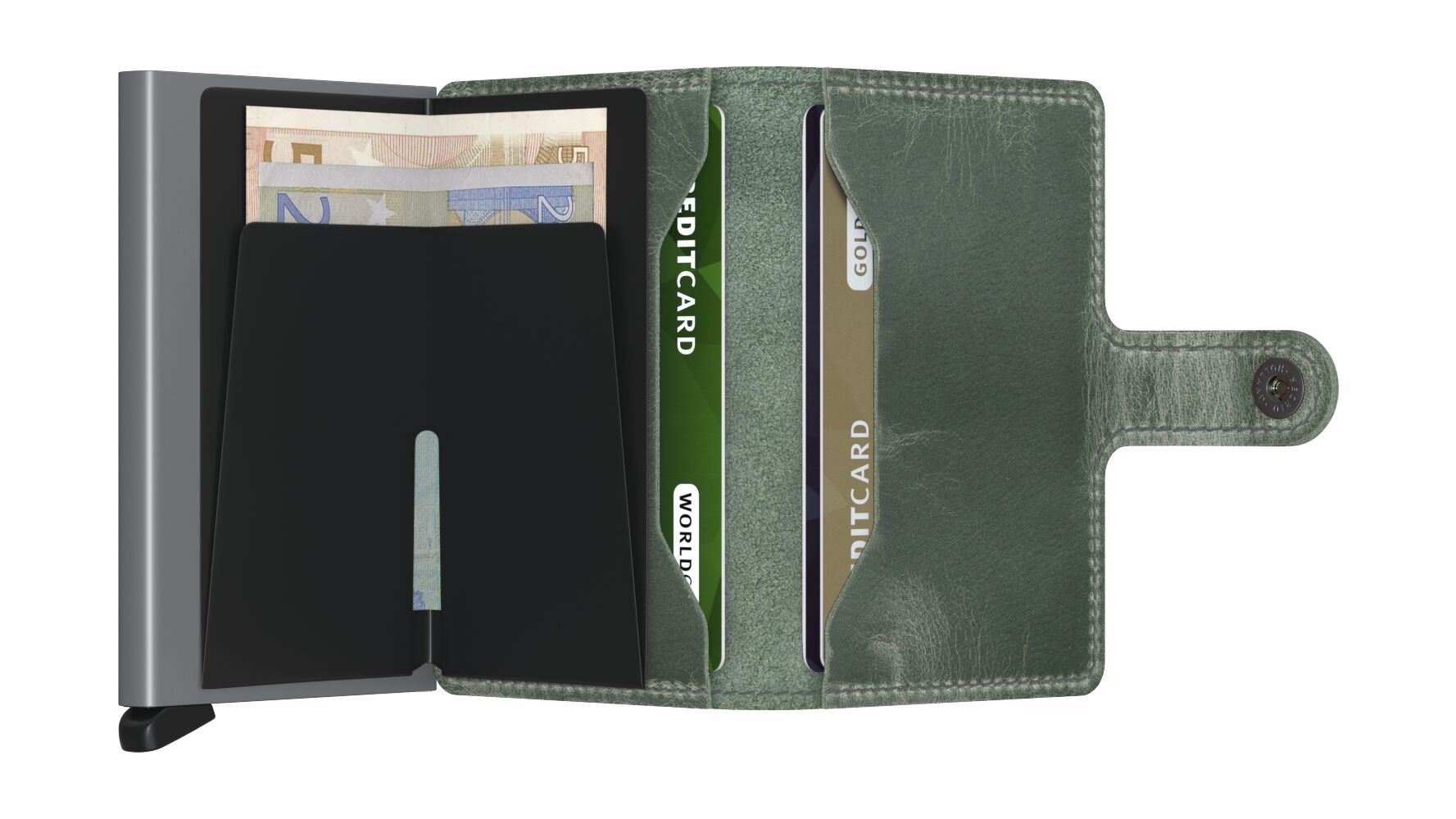 Miniwallet Vintage Sage RFID Secure