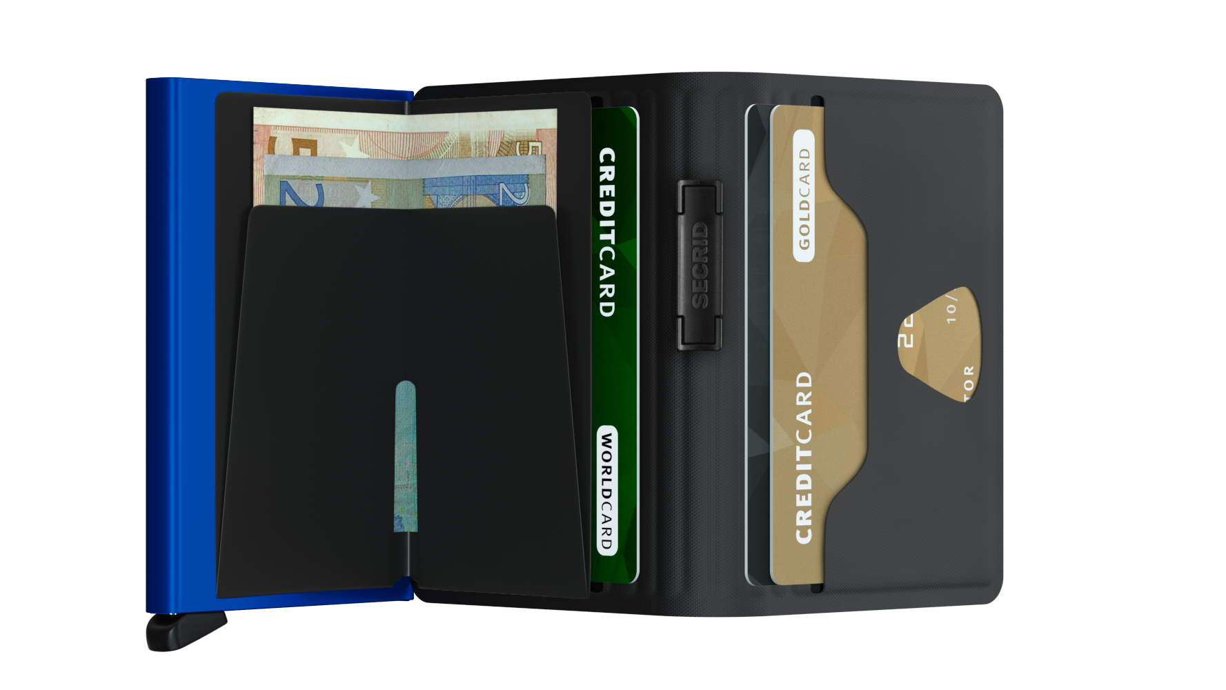 Bandwallet Black/Cobalt RFID Secure