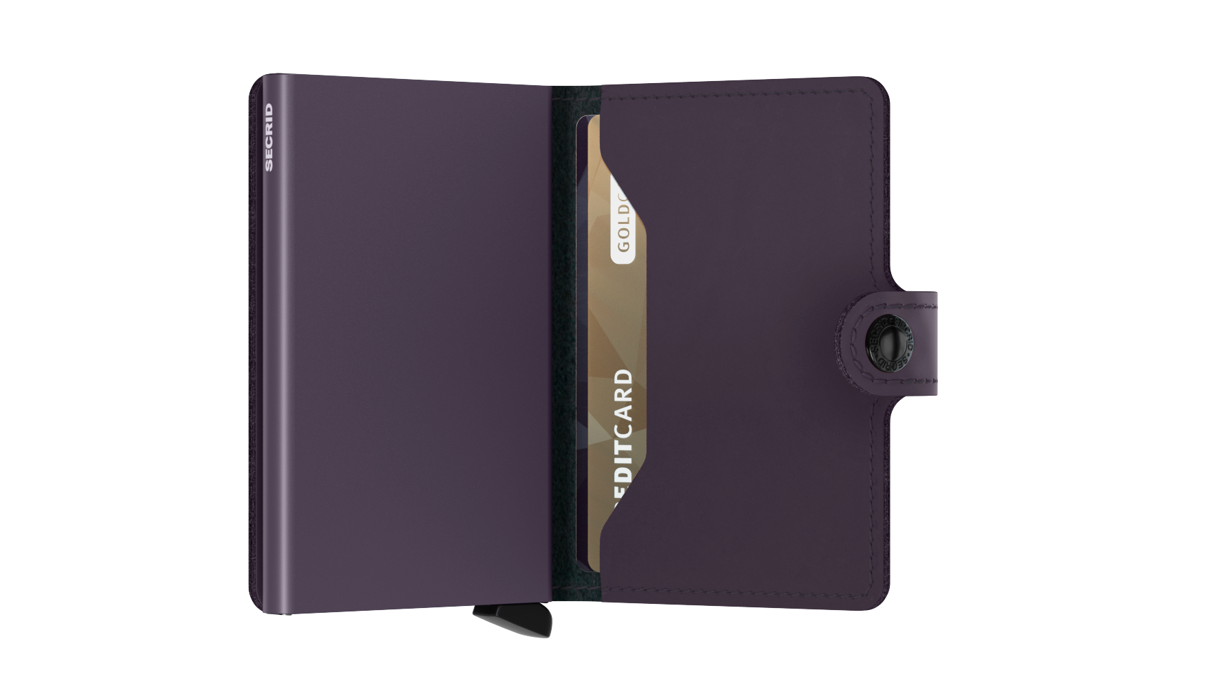 Miniwallet Matte Dark Purple RFID Secure
