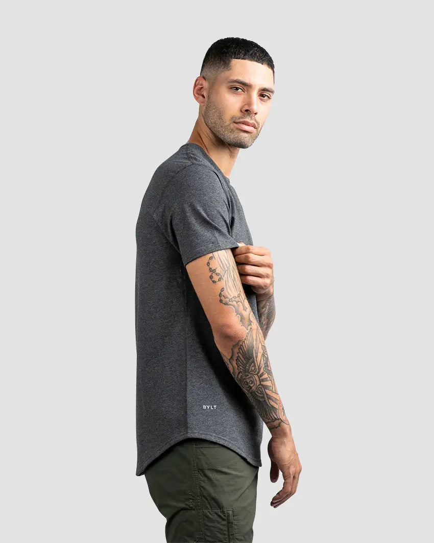 Drop-Cut: LUX - Dark Heather Grey