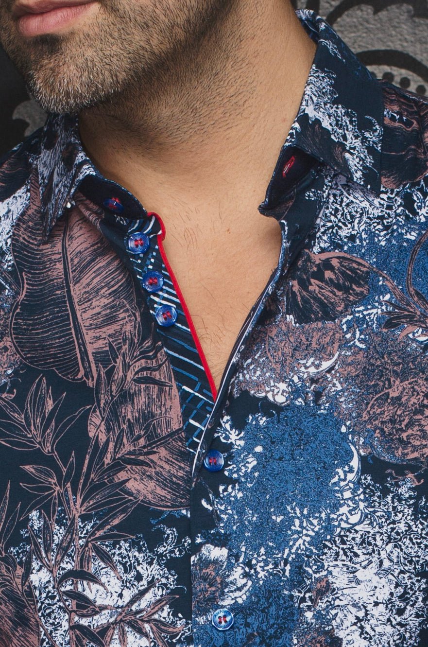 STRETCH SHORT SLEEVES | MARENGO, NAVY TOBACCO