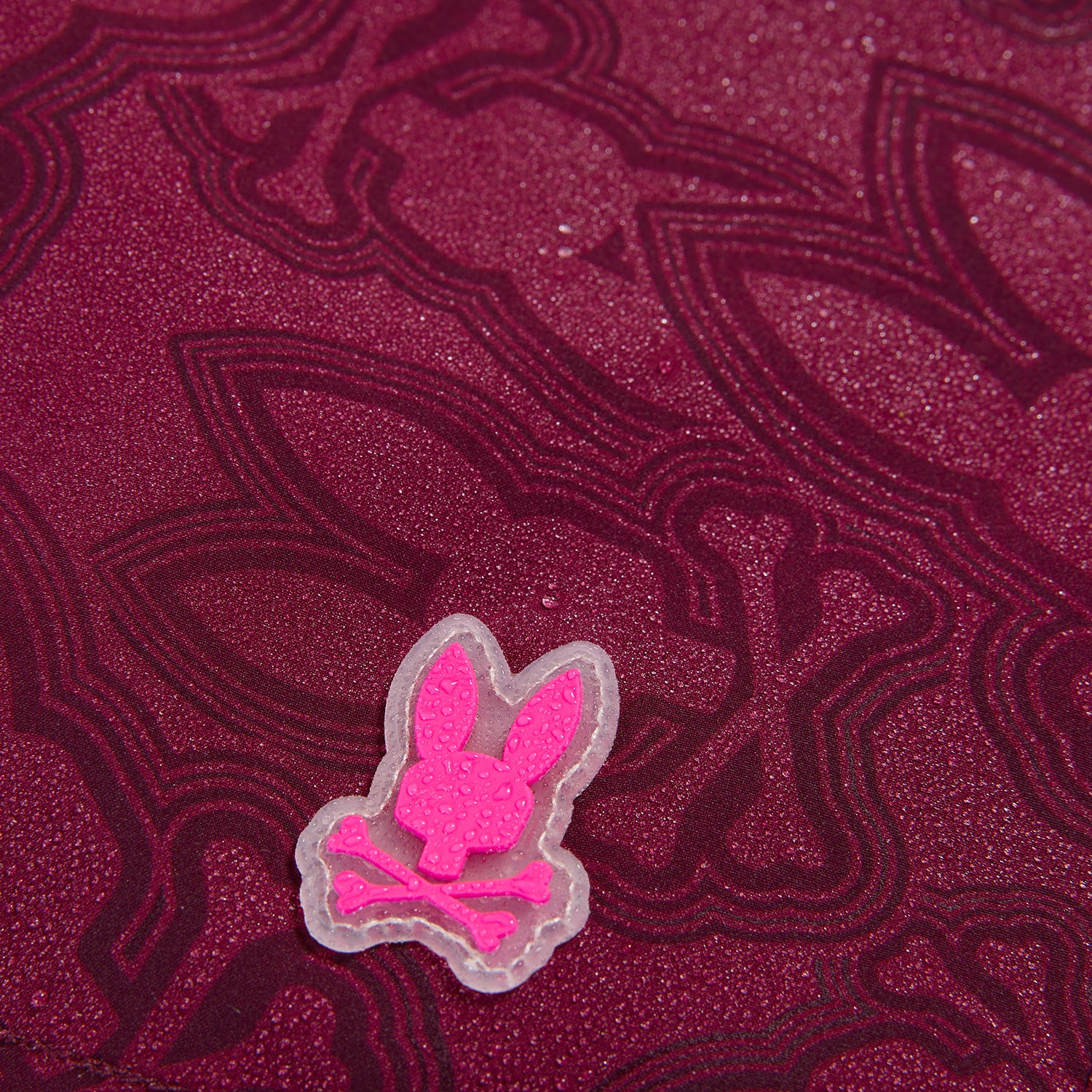 Mens Palmview Hydrochromic Swim Trunk-607 Crimson