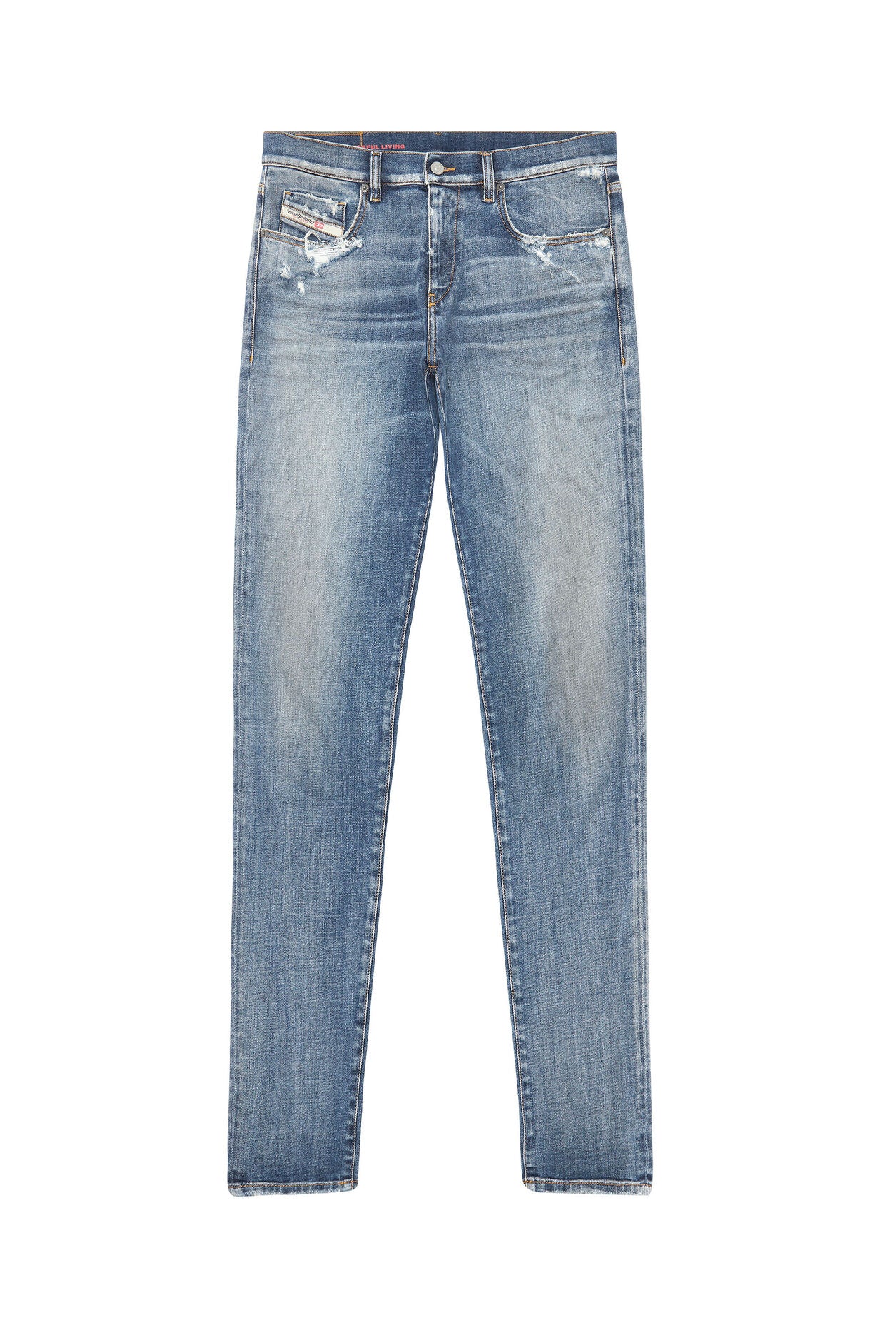 2019 D-Strukt 09E15 Slim Medium Blue Jeans