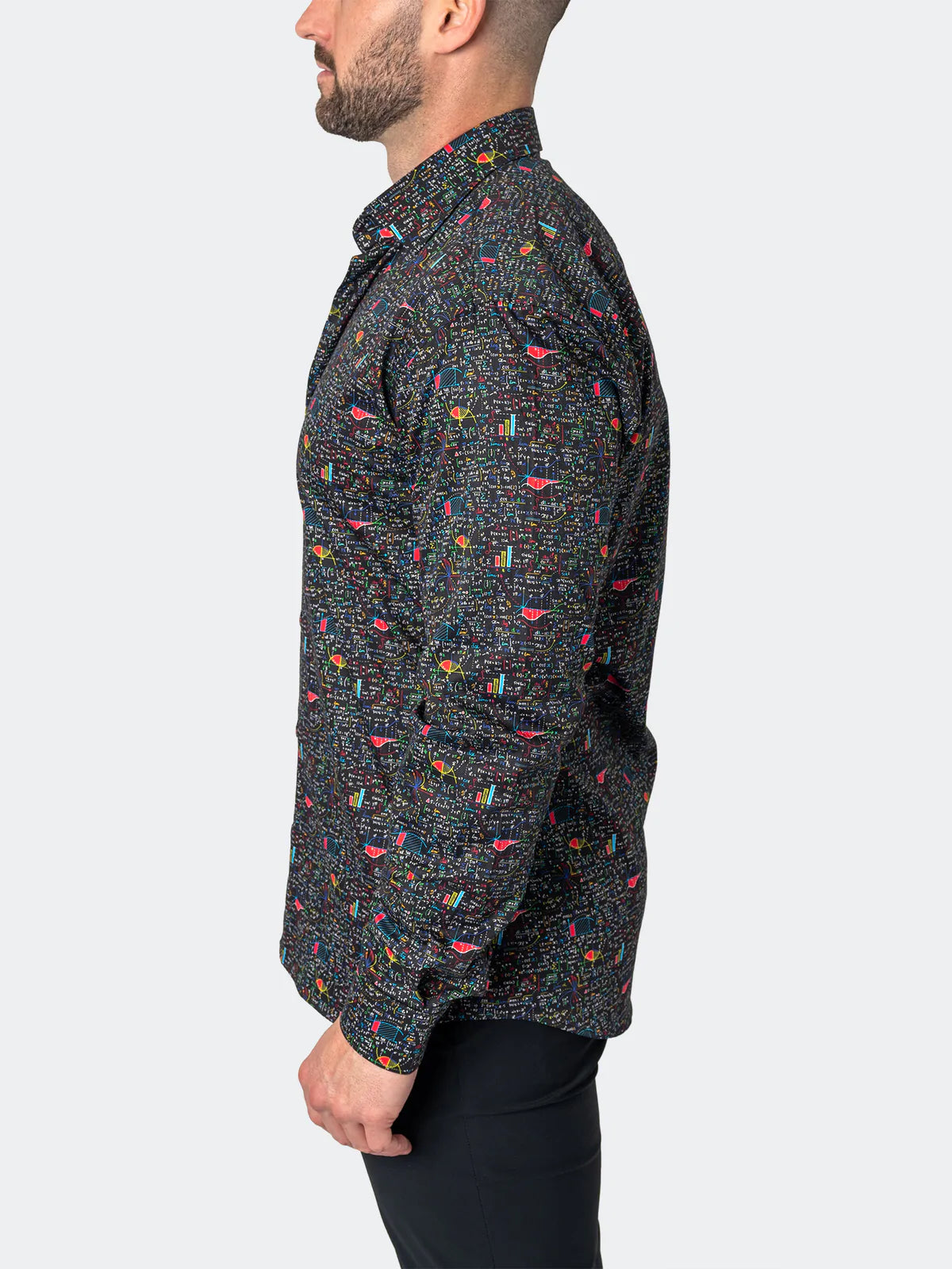 Fibonacci Shirt Black Math Print
