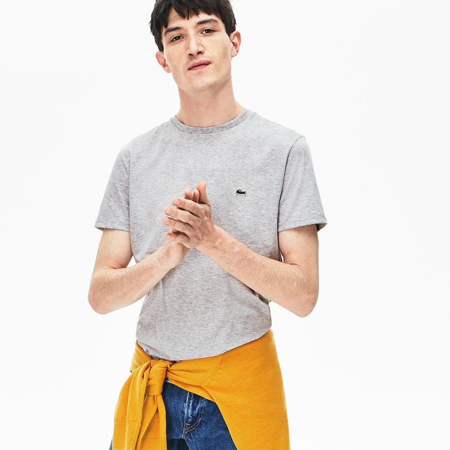 Crew Neck Pima Cotton T-Shirt Grey