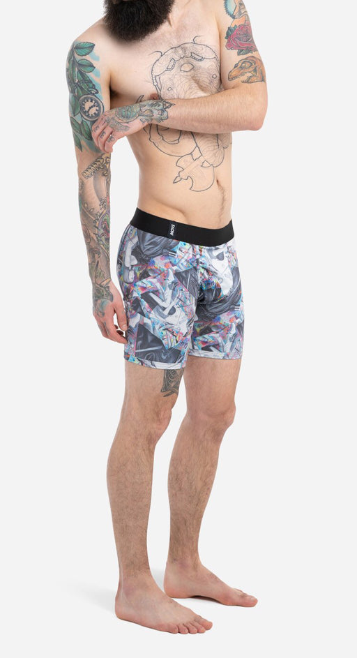Entourage W/Eco Dry 6.5” Boxer Brief Intersection Print Underwear
