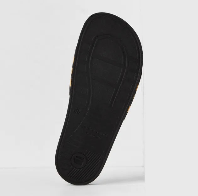 Men’s Slides Black/Yellow Cart Slide lV