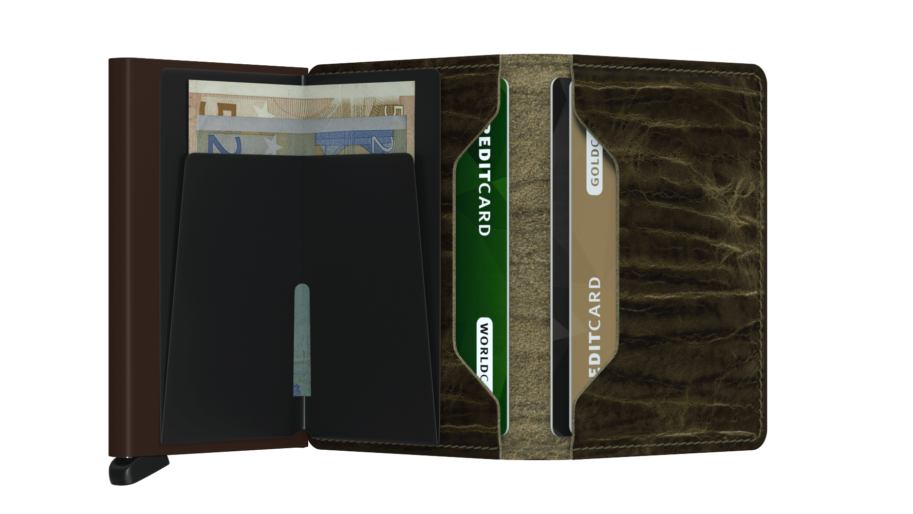 Slimwallet Dutch Martin Olive RFID Secure