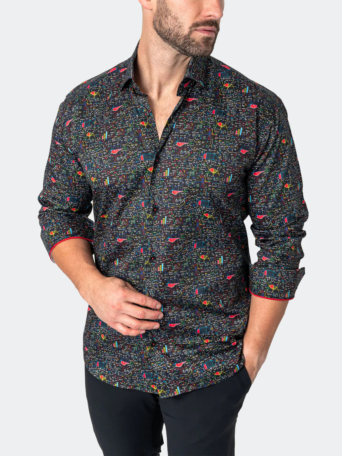 Fibonacci Shirt Black Math Print