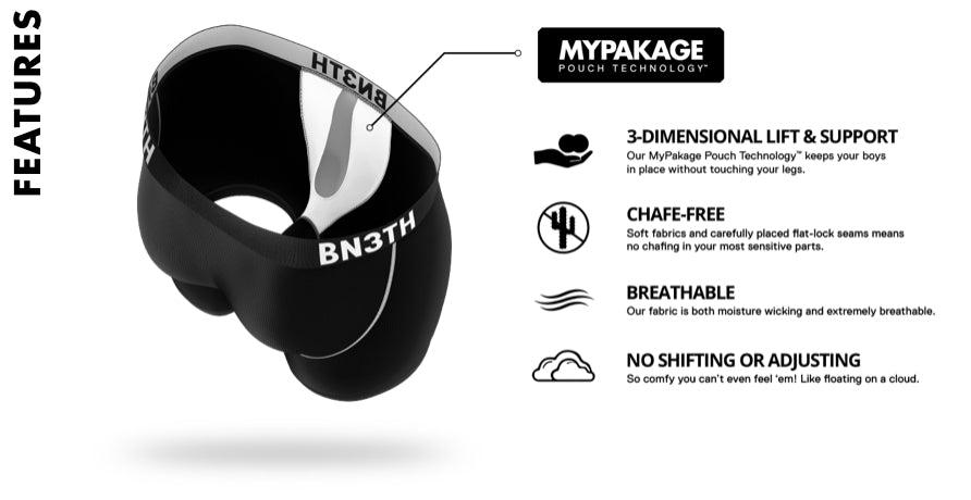 6.5” pro with ionic Boxer Brief Stormy Print Underwear