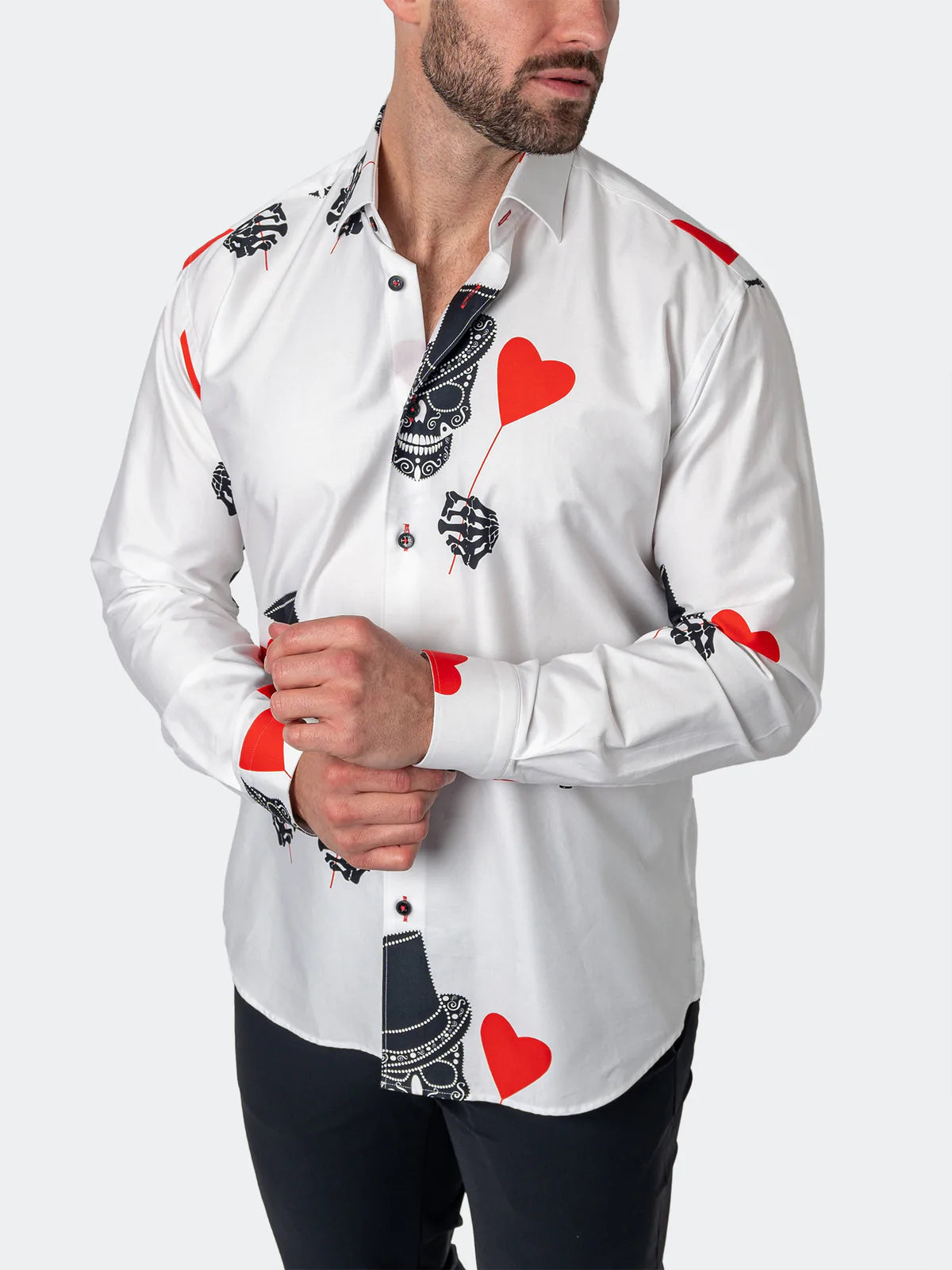 Fibonacci Shirt White Sugarskull Print