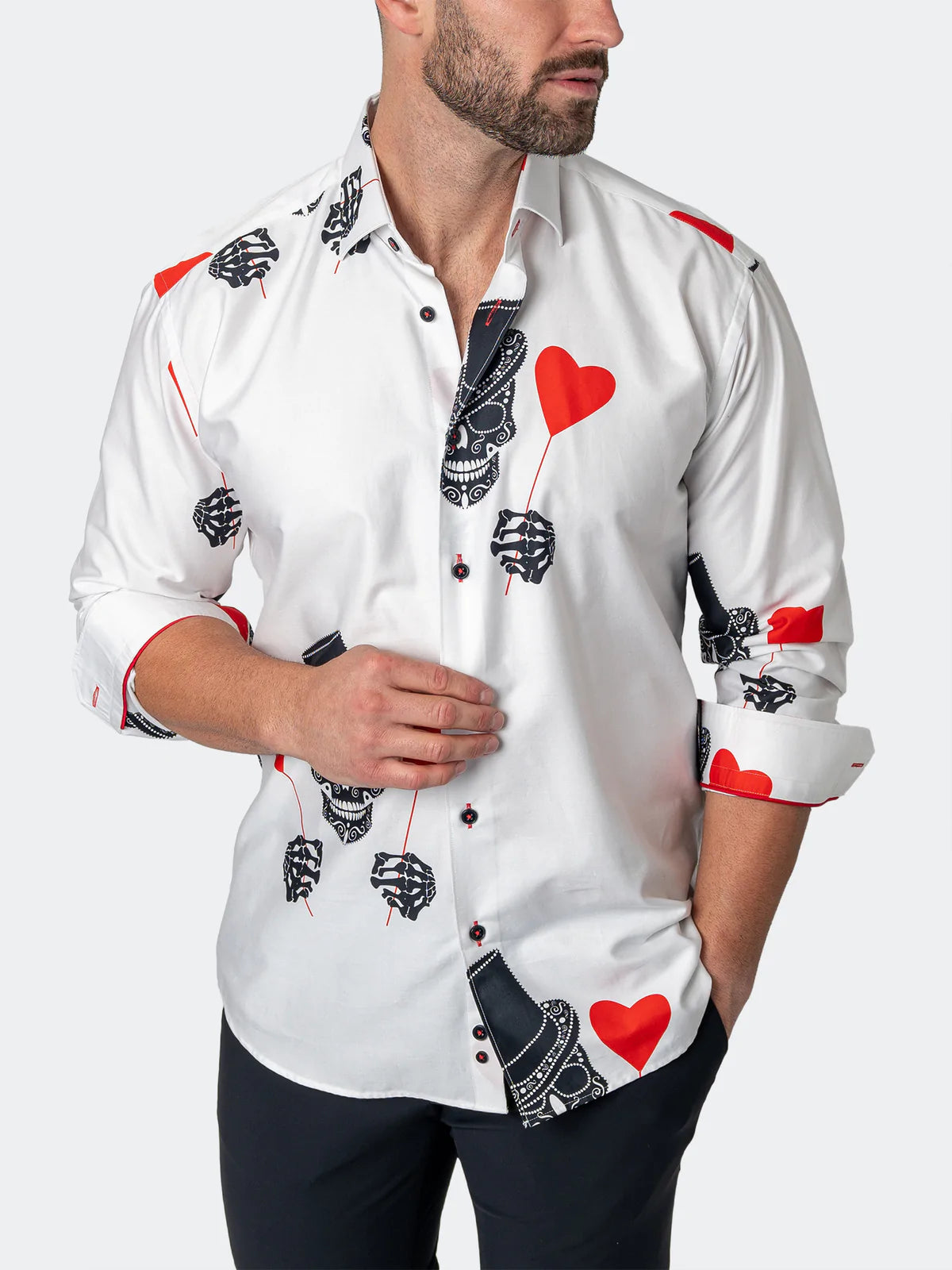 Fibonacci Shirt White Sugarskull Print