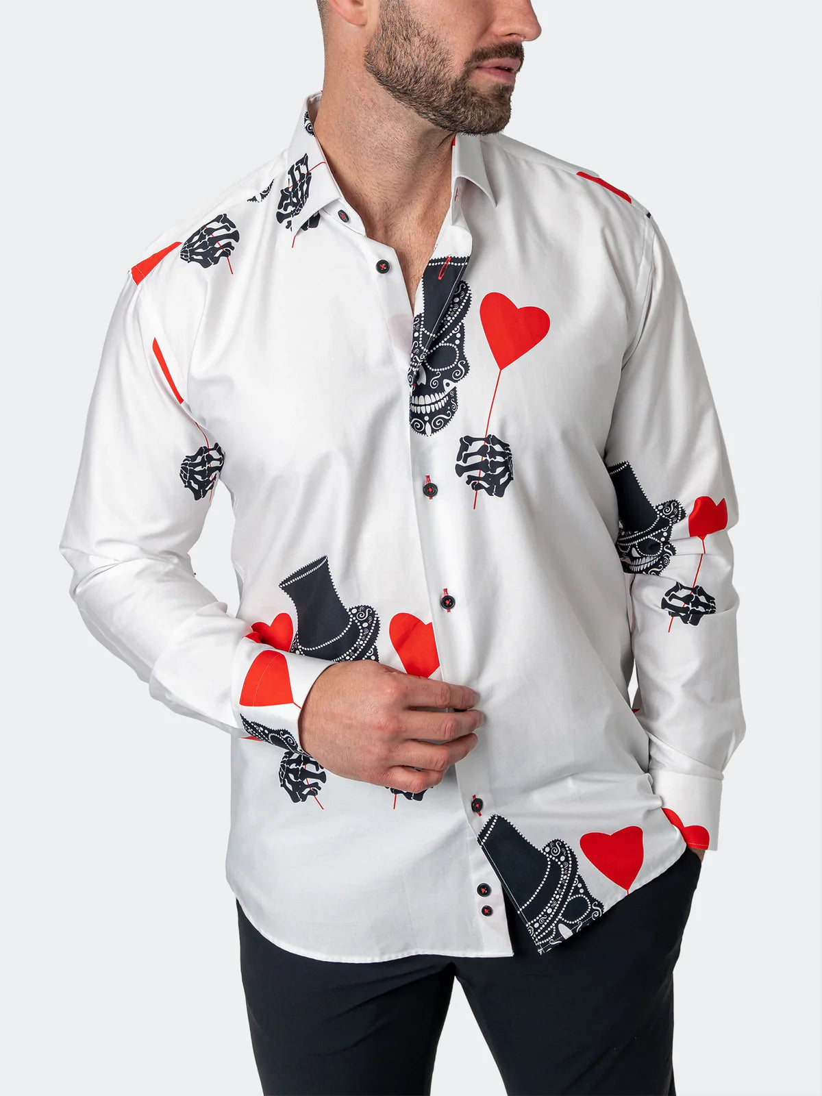 Fibonacci Shirt White Sugarskull Print