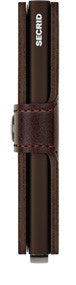 Miniwallet Vintage Chocolate RFID Secure