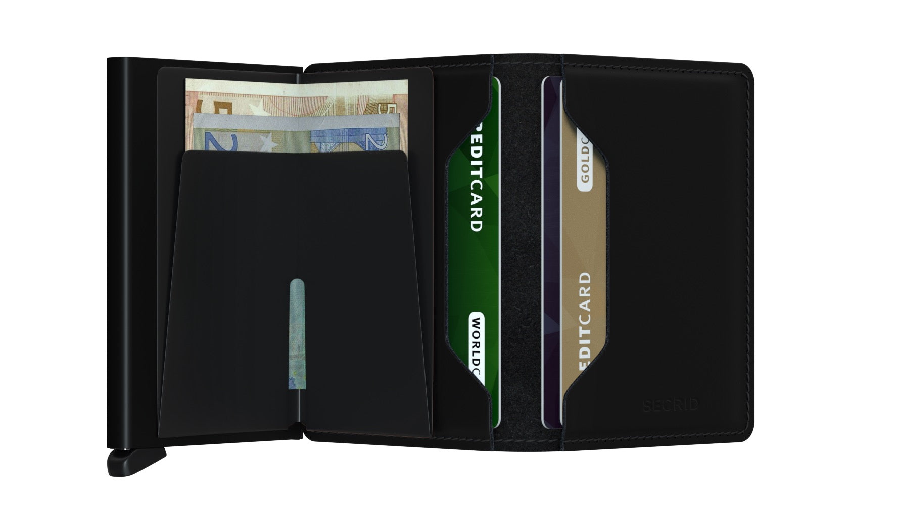 Slimwallet Matte Black RFID Secure